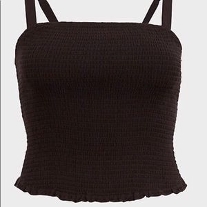 Black Smocked Cami